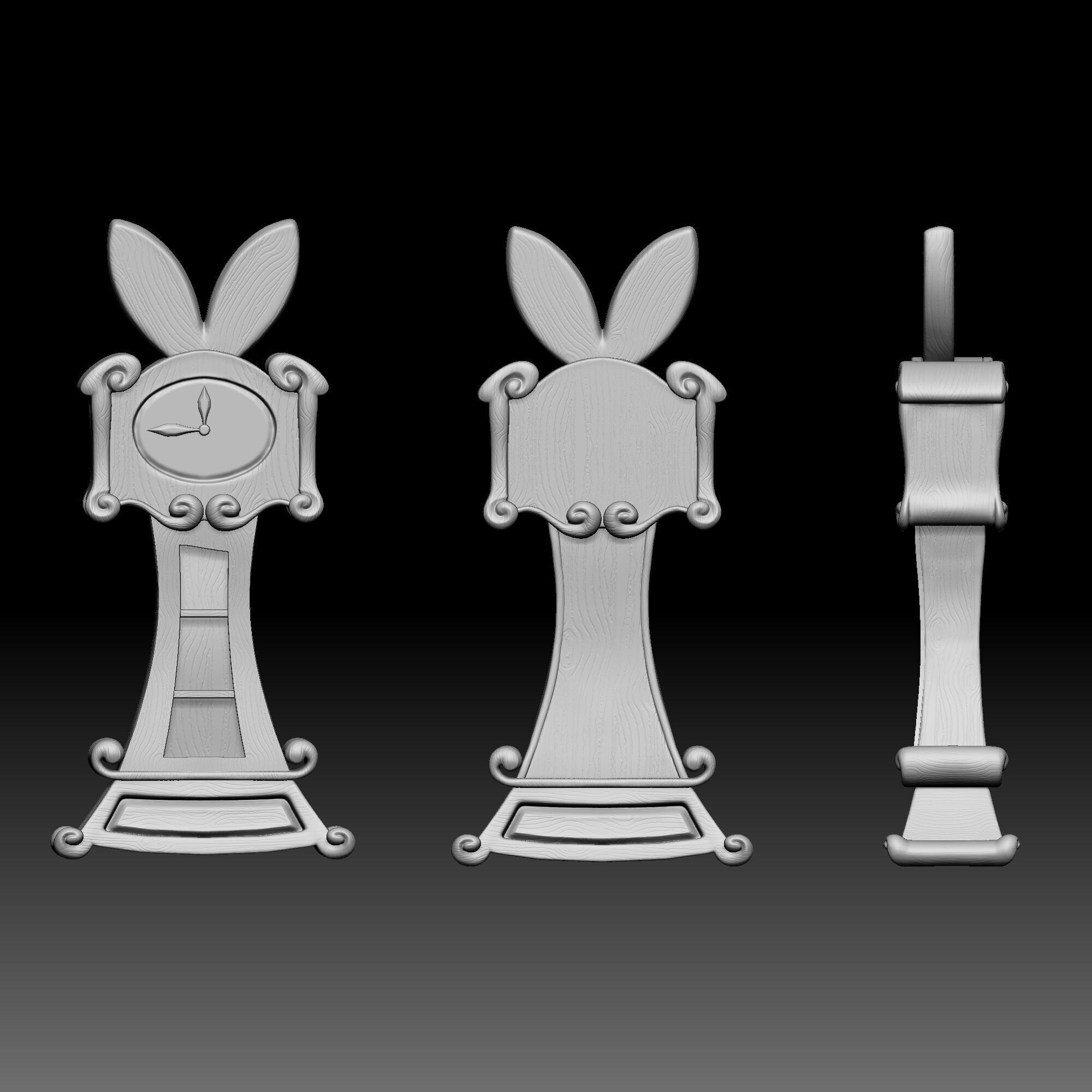 Clock - Alice in Wonderland - 010 3D print model_9