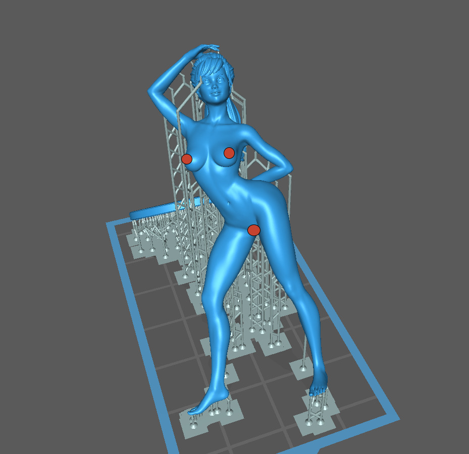 Nude girl 8 3D print model_4