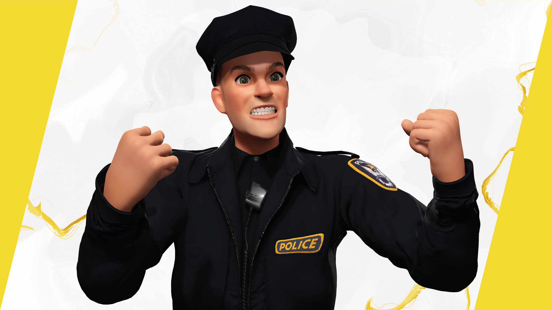 3D Law Enforcement Toon Character Police Officer Low-poly 3D model_12