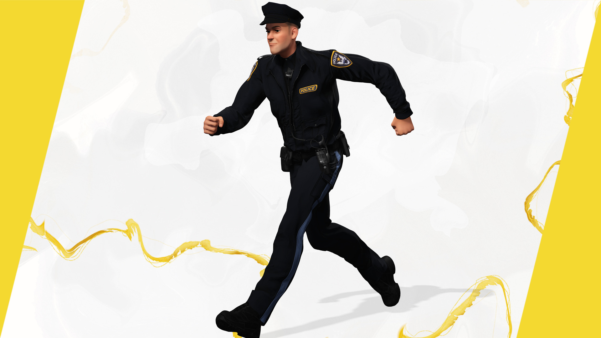 3D Law Enforcement Toon Character Police Officer Low-poly 3D model_14