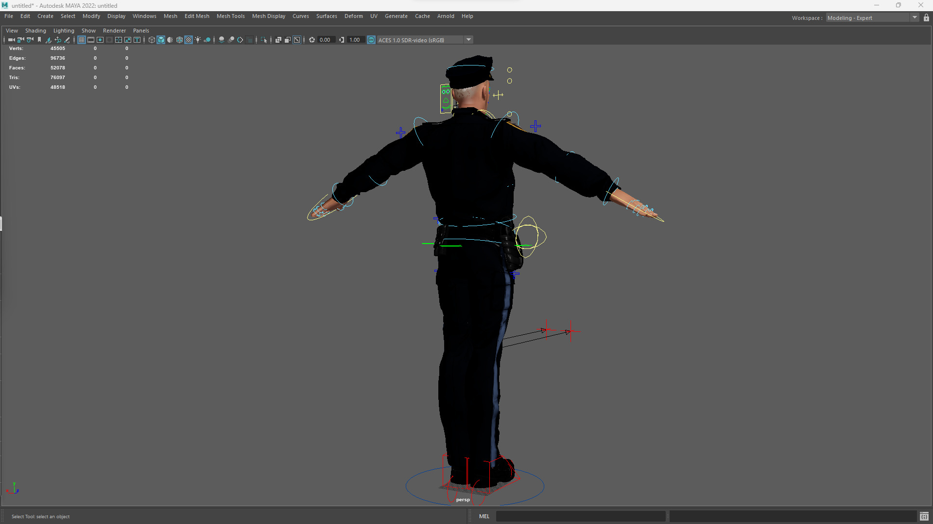 3D Law Enforcement Toon Character Police Officer Low-poly 3D model_23