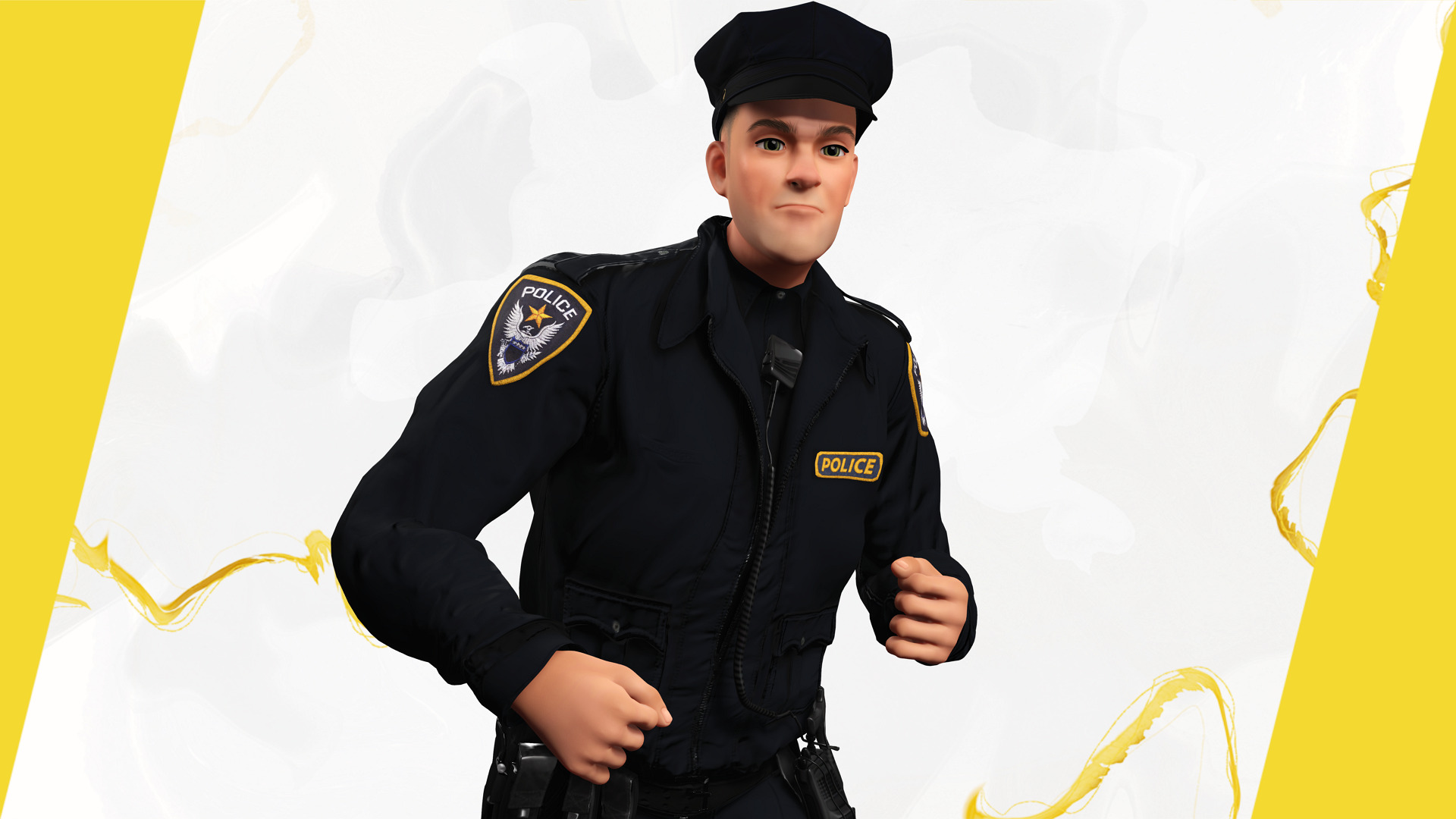 3D Law Enforcement Toon Character Police Officer Low-poly 3D model_6
