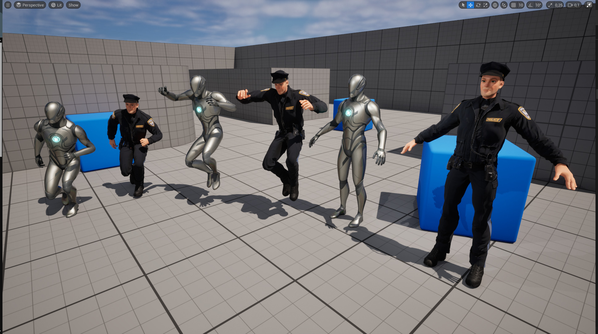 3D Law Enforcement Toon Character Police Officer Low-poly 3D model_25