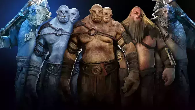 Troll Collection Low-poly 3D model