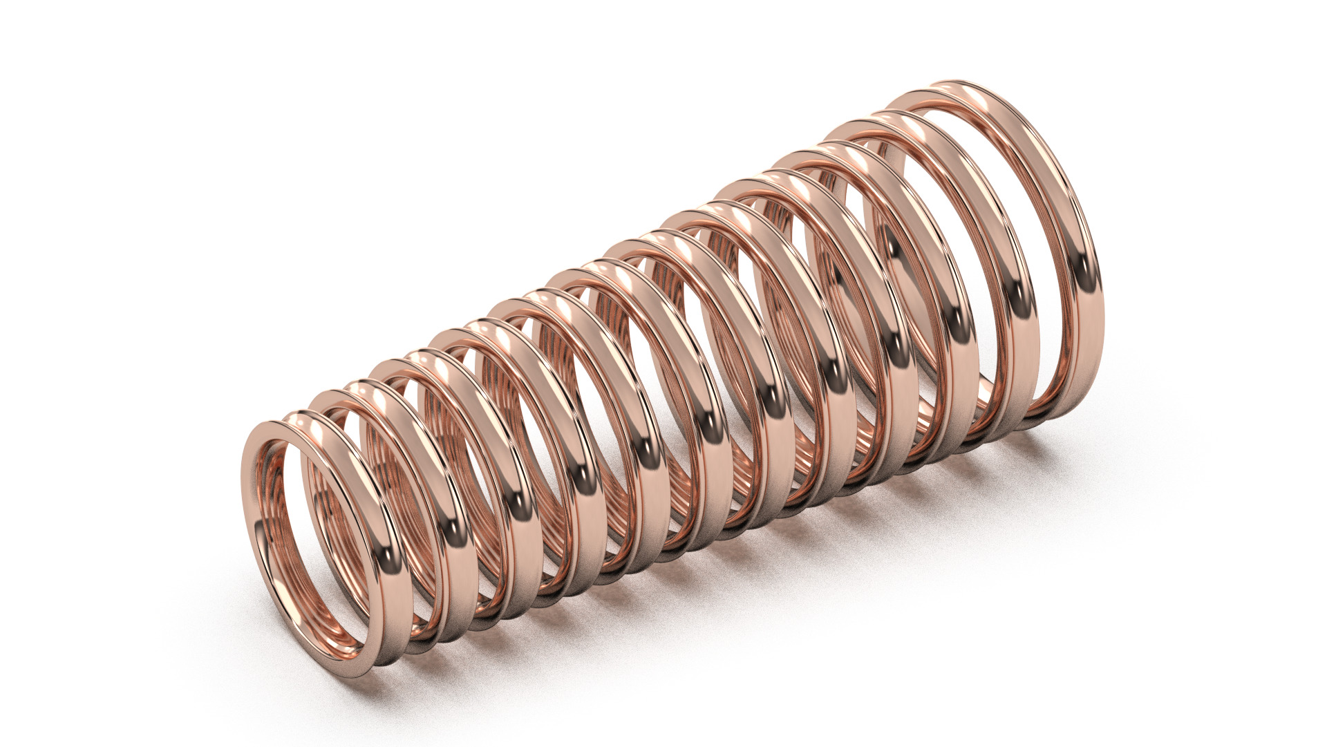 Band Ring for Men print model 3D R0136 W 3mm EU48- 70 3D print model_5