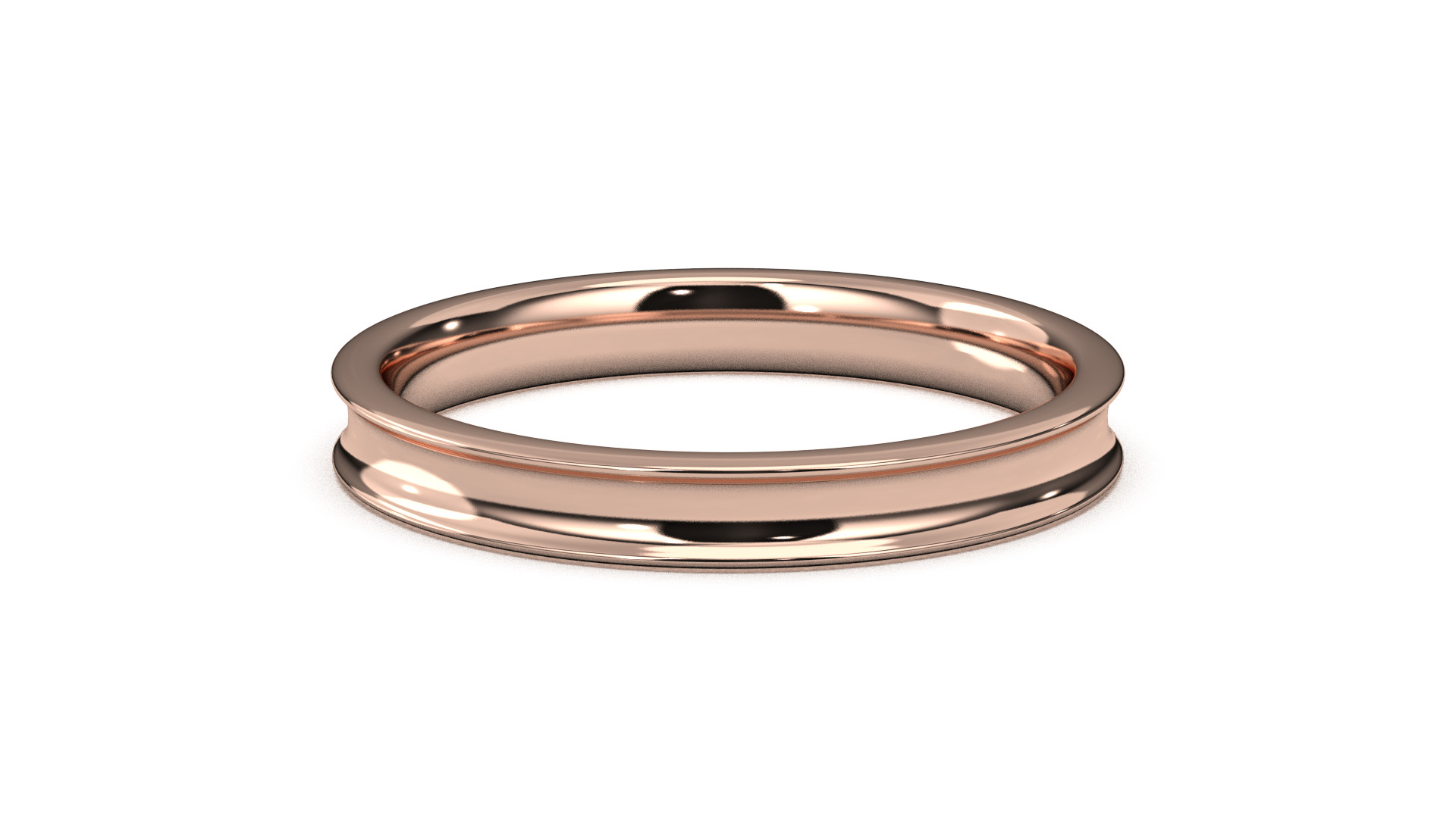 Band Ring for Men print model 3D R0136 W 3mm EU48- 70 3D print model_13