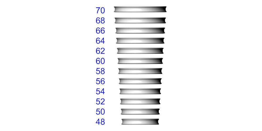 Band Ring for Men print model 3D R0136 W 3mm EU48- 70 3D print model_17