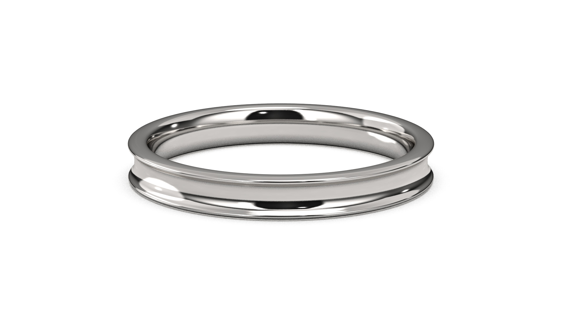 Band Ring for Men print model 3D R0136 W 3mm EU48- 70 3D print model_10