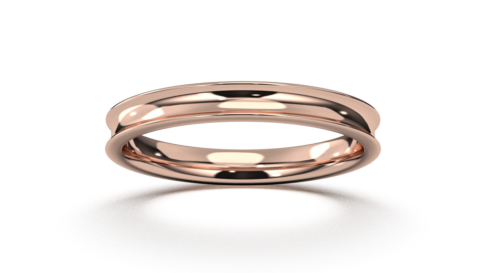 Band Ring for Men print model 3D R0136 W 3mm EU48- 70 3D print model_14