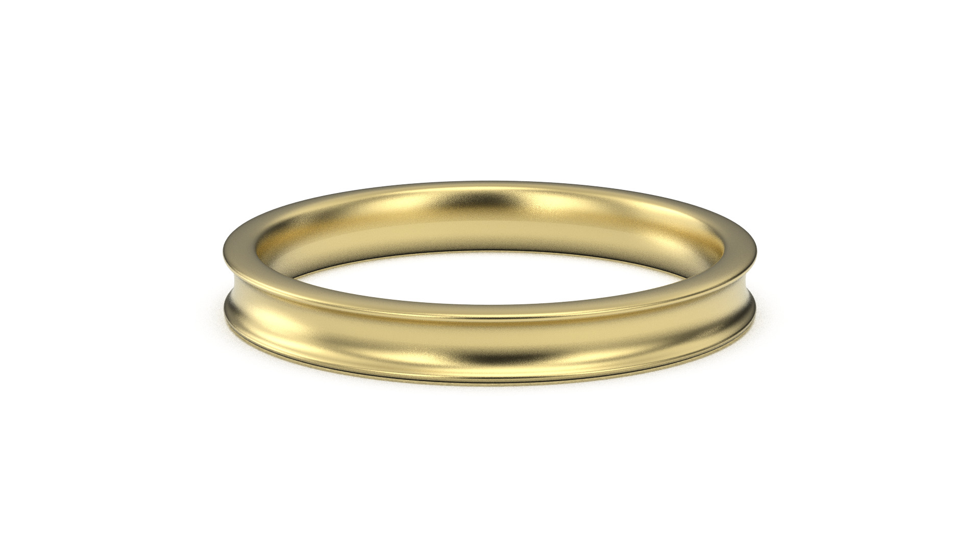 Band Ring for Men print model 3D R0136 W 3mm EU48- 70 3D print model_7