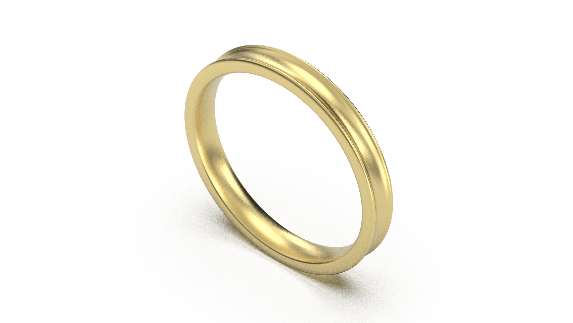 Band Ring for Men print model 3D R0136 W 3mm EU48- 70 3D print model_6