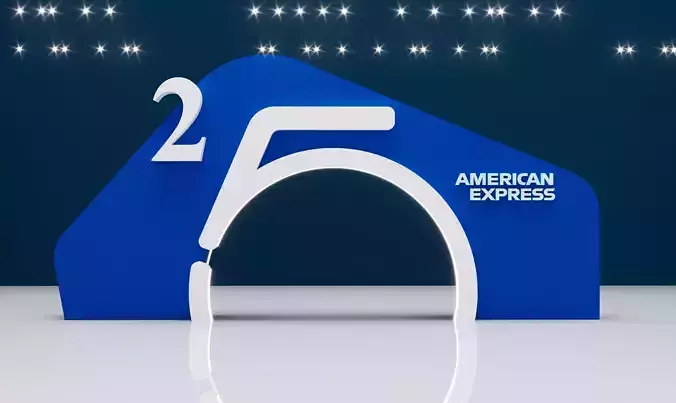 gate with stage with table 25 3D model