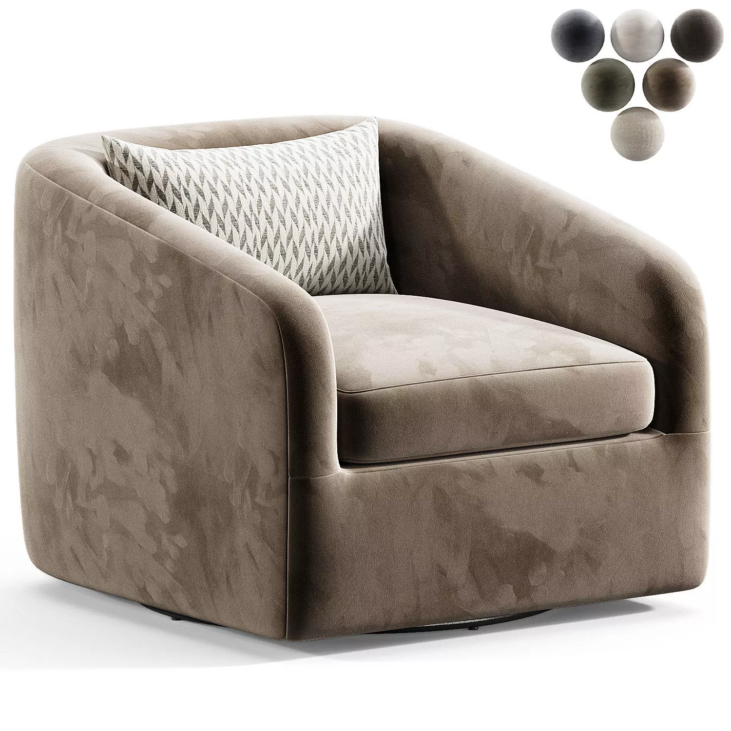 Topanga Swivel Chair 3D model