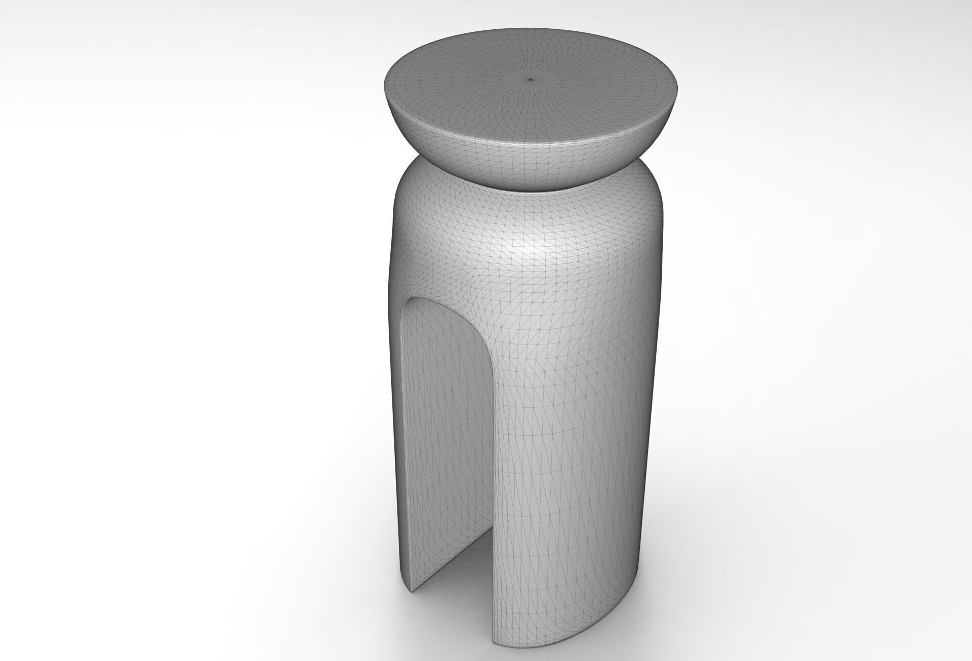 Kuop Side Table Low-poly 3D model_5