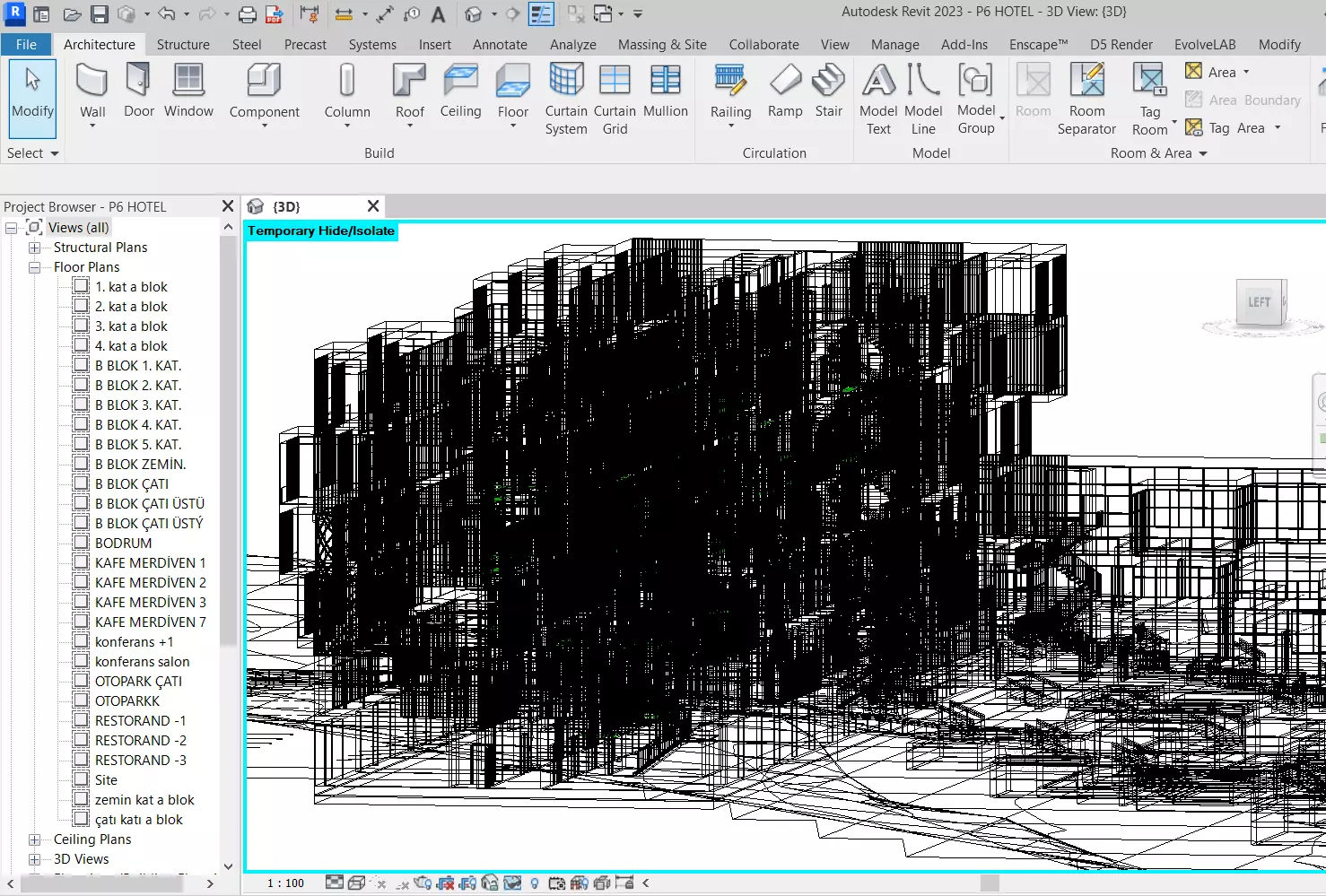 Sky Garden Hotel Modern 3D Architectural Model 3D model_8