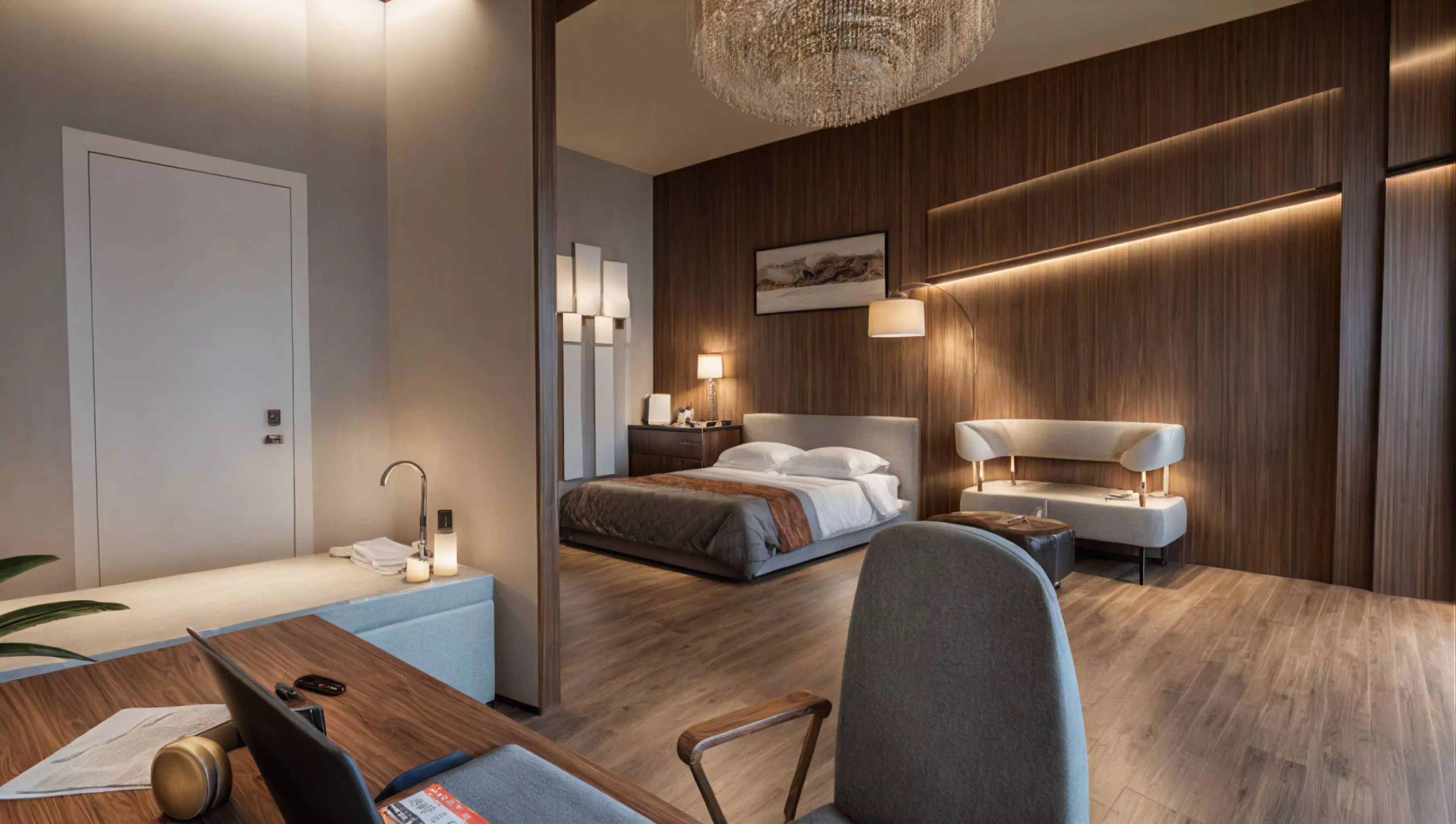 Sky Garden Hotel Modern 3D Architectural Model 3D model_13