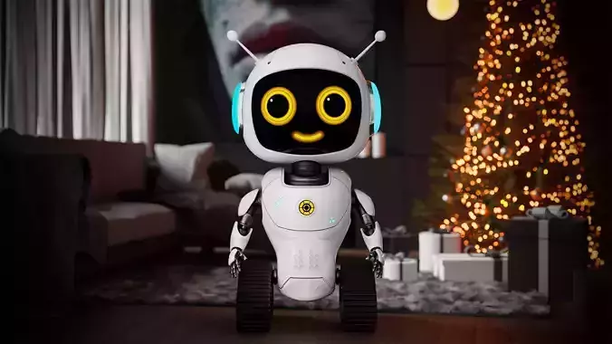 Robot-001 Low-poly 3D model