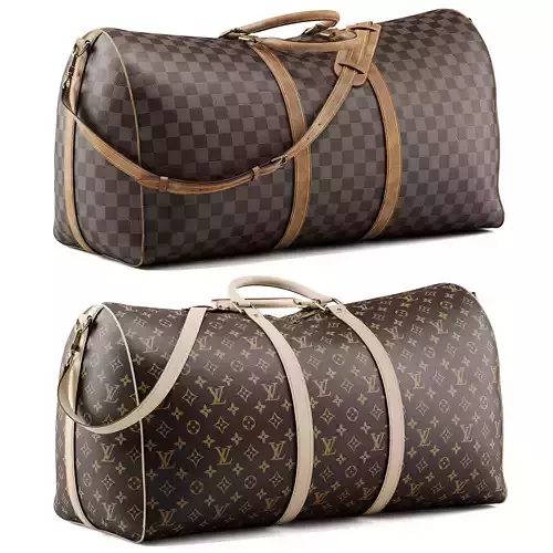 Louis Vuitton Keepall Bandouliere 60 Bags 3D model