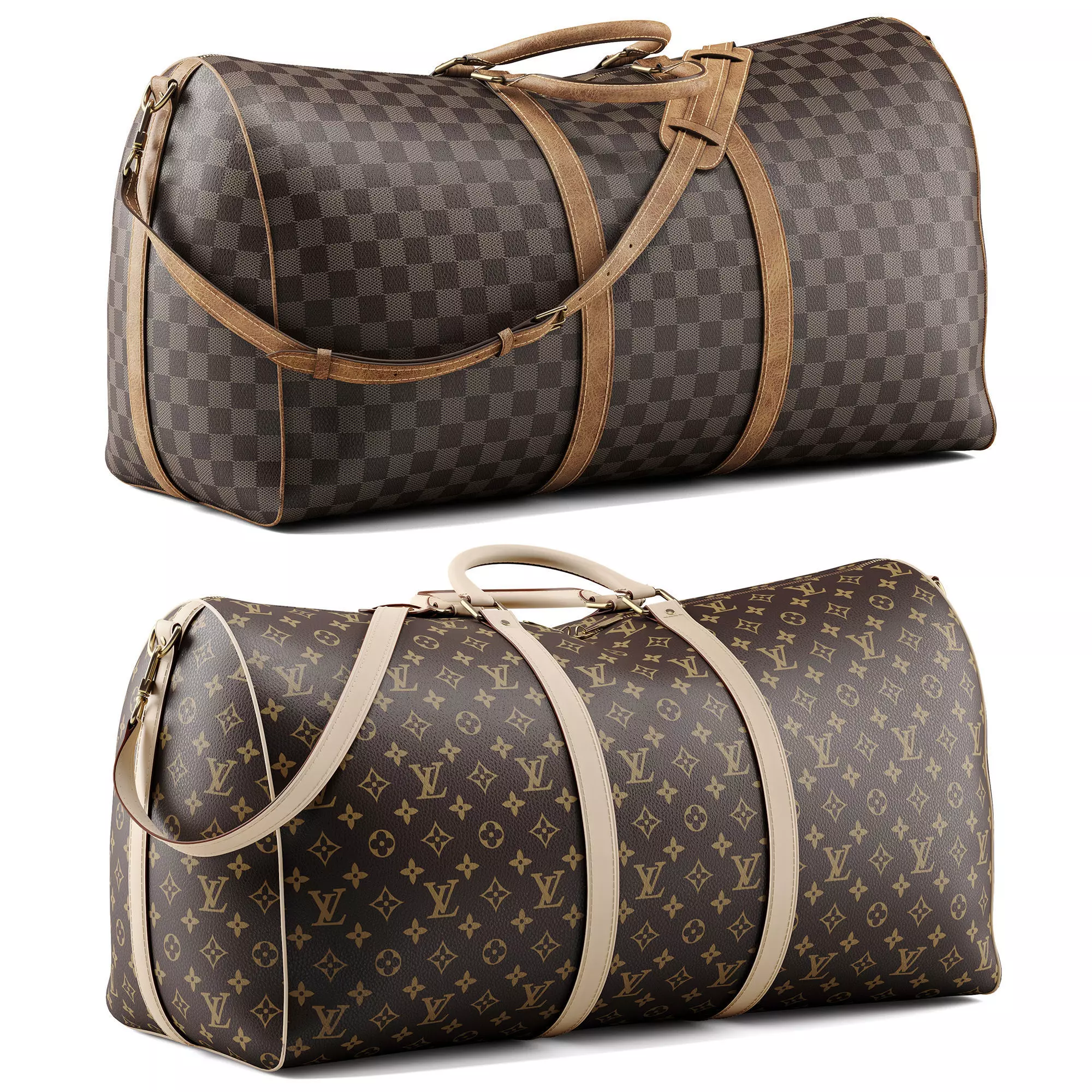 Louis Vuitton Keepall Bandouliere 60 Bags 3D model