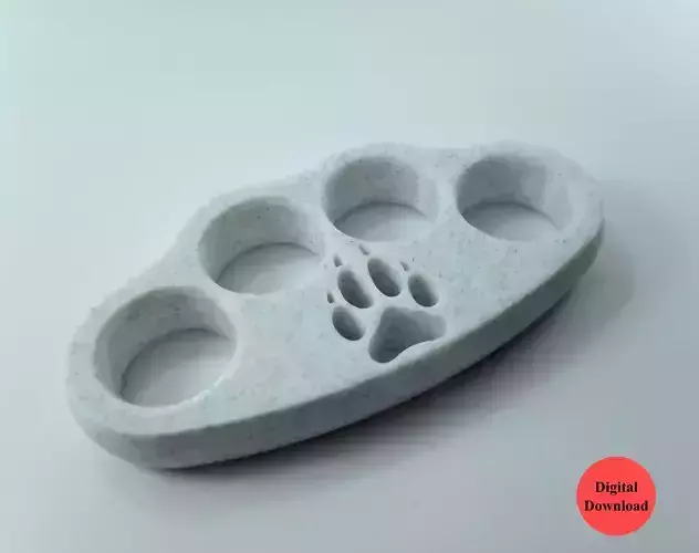 3D Printable Knuckle with wolf s paw 3D print model