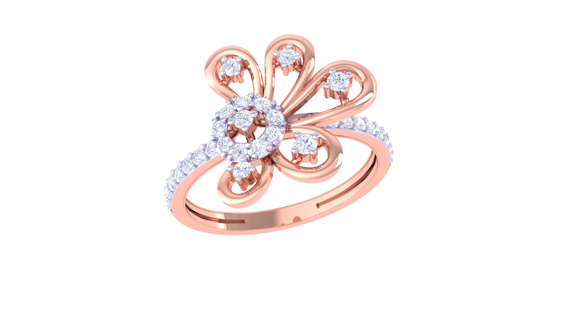  Women Ring MTL 3dm STL OBJ FBX Details 3D print model_1