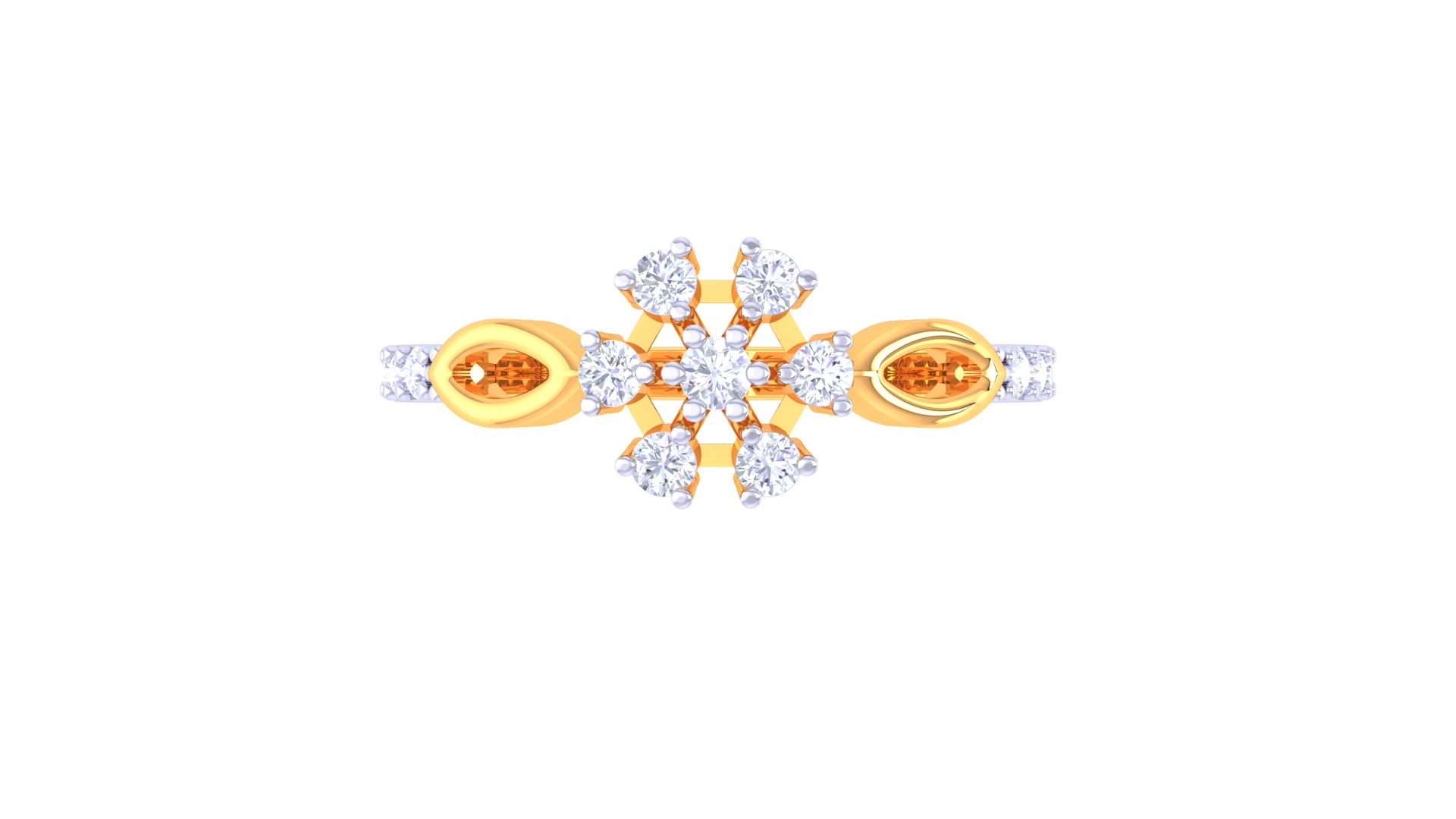  Women Ring MTL 3dm STL OBJ FBX Details 3D print model_3