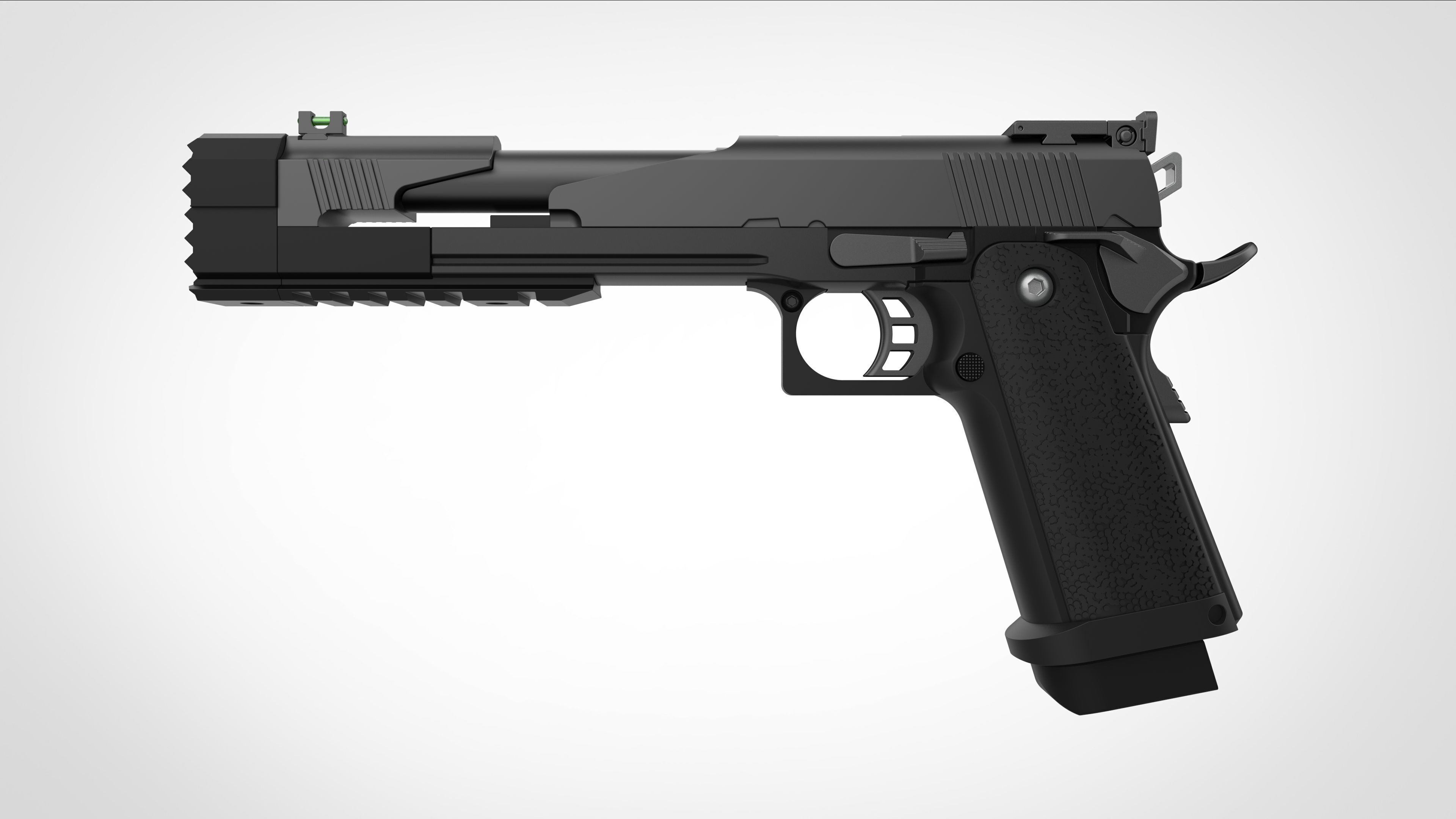 US Agent pistol from the Thunderbolts 2025 3D model_4