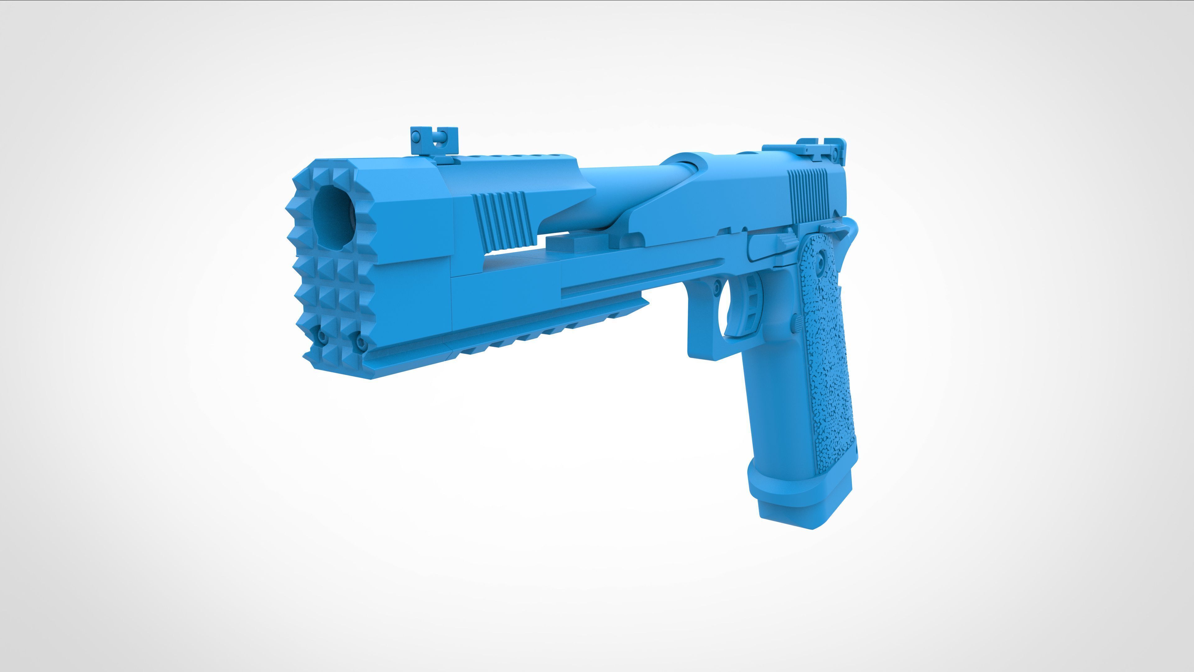 US Agent pistol from the Thunderbolts 2025 3D model_16