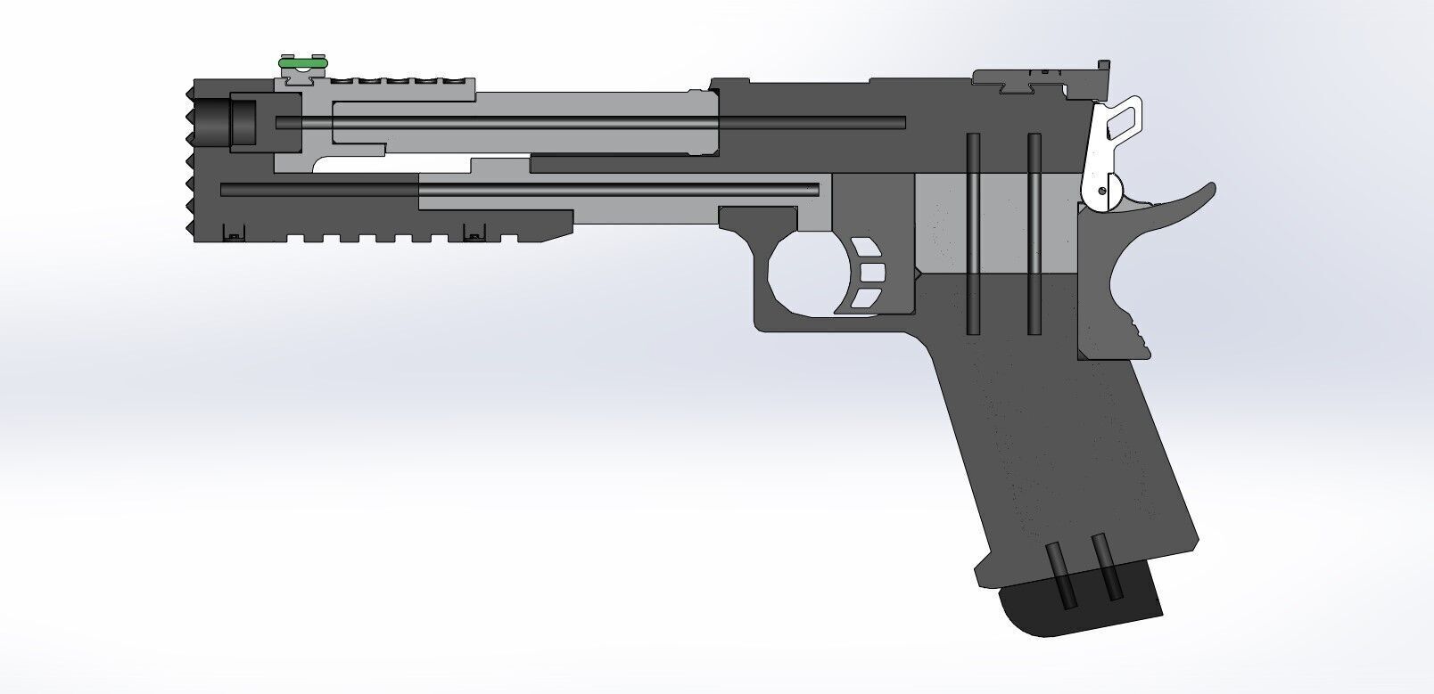 US Agent pistol from the Thunderbolts 2025 3D model_26