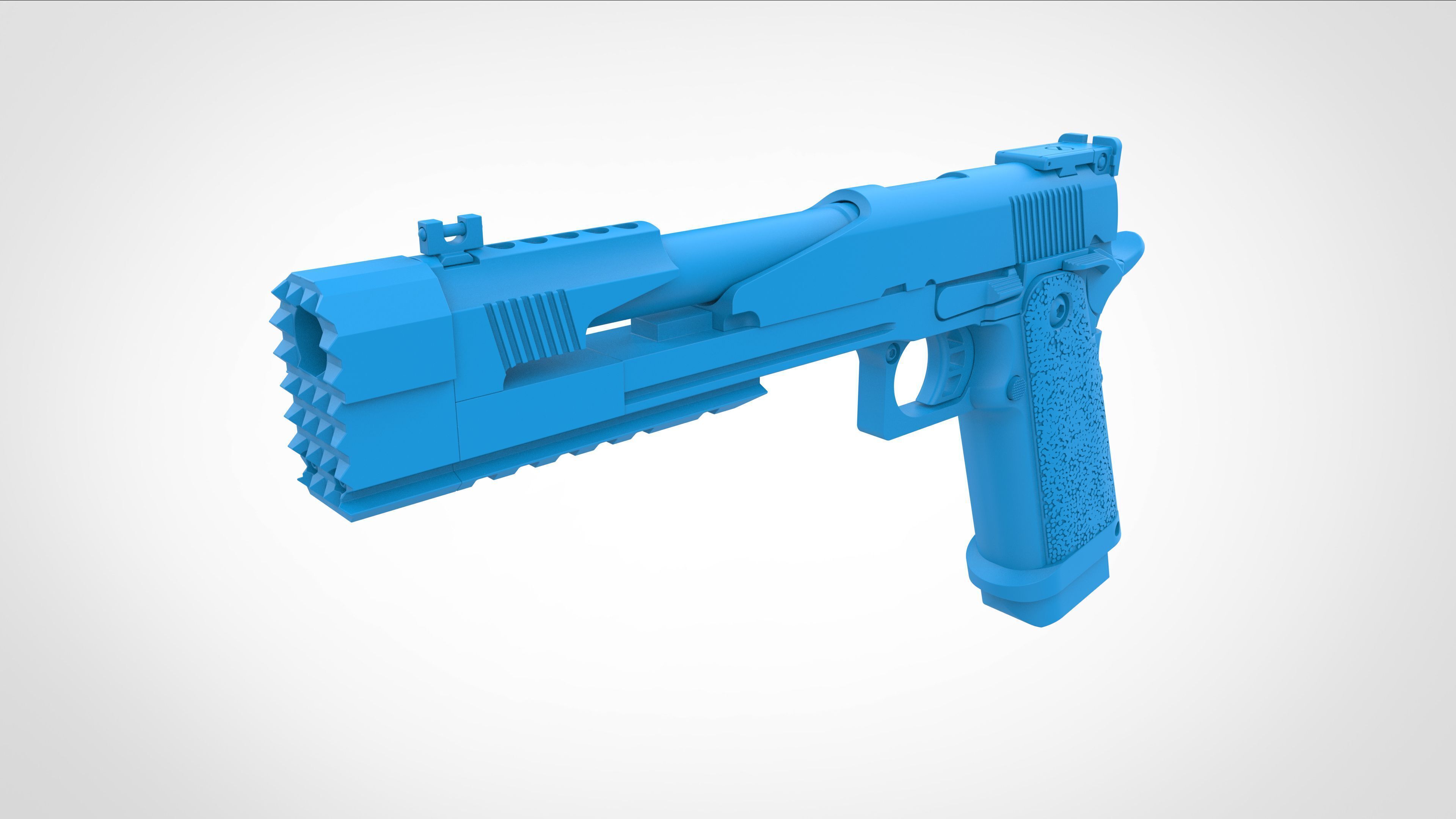 US Agent pistol from the Thunderbolts 2025 3D model_13
