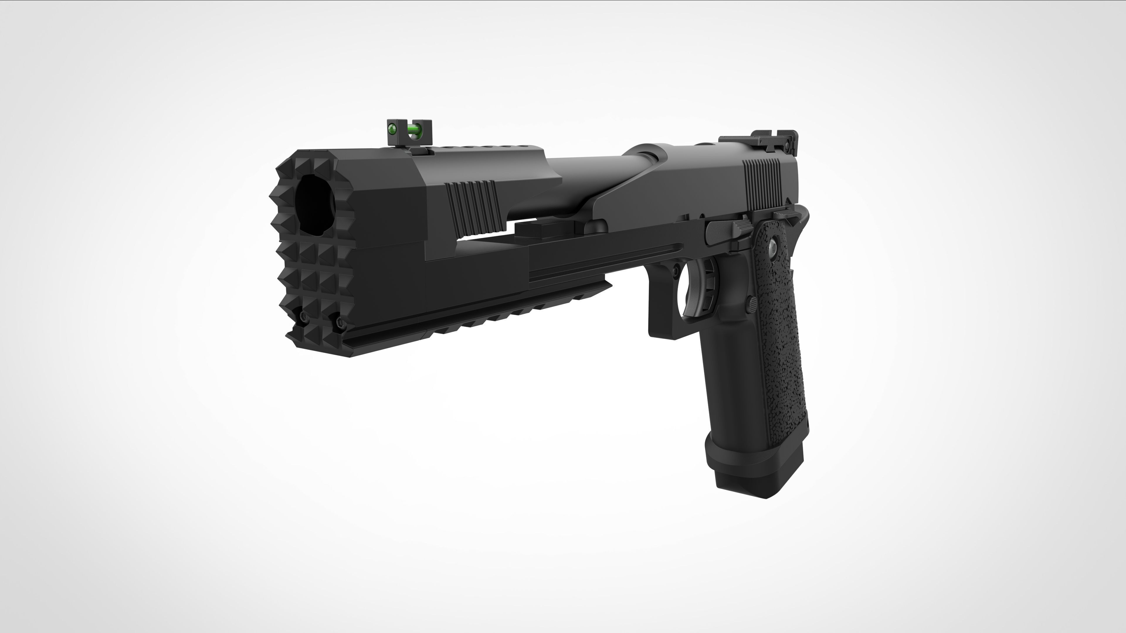 US Agent pistol from the Thunderbolts 2025 3D model_3