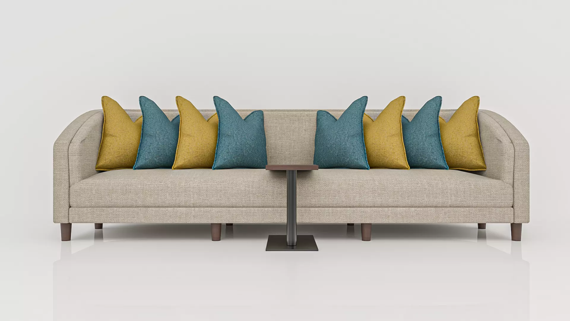 Modern 3D Couch Model with Detailed V-Ray Textures 3D model_0