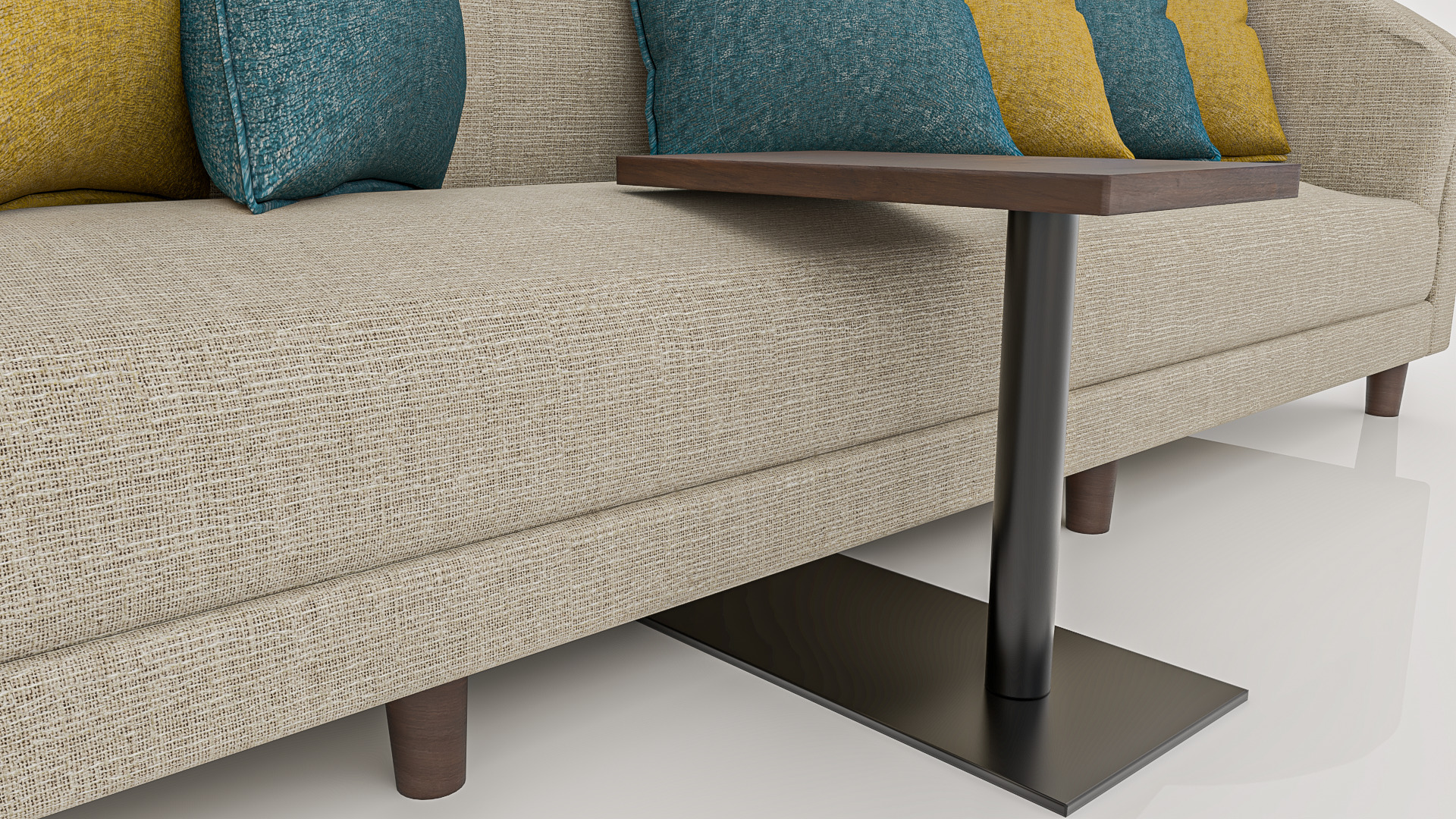 Modern 3D Couch Model with Detailed V-Ray Textures 3D model_7