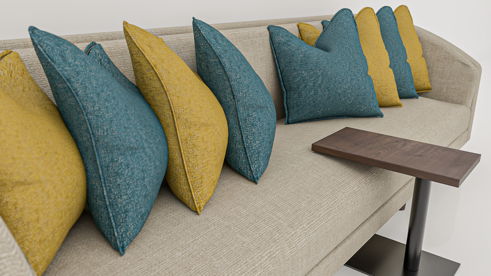 Modern 3D Couch Model with Detailed V-Ray Textures 3D model_5