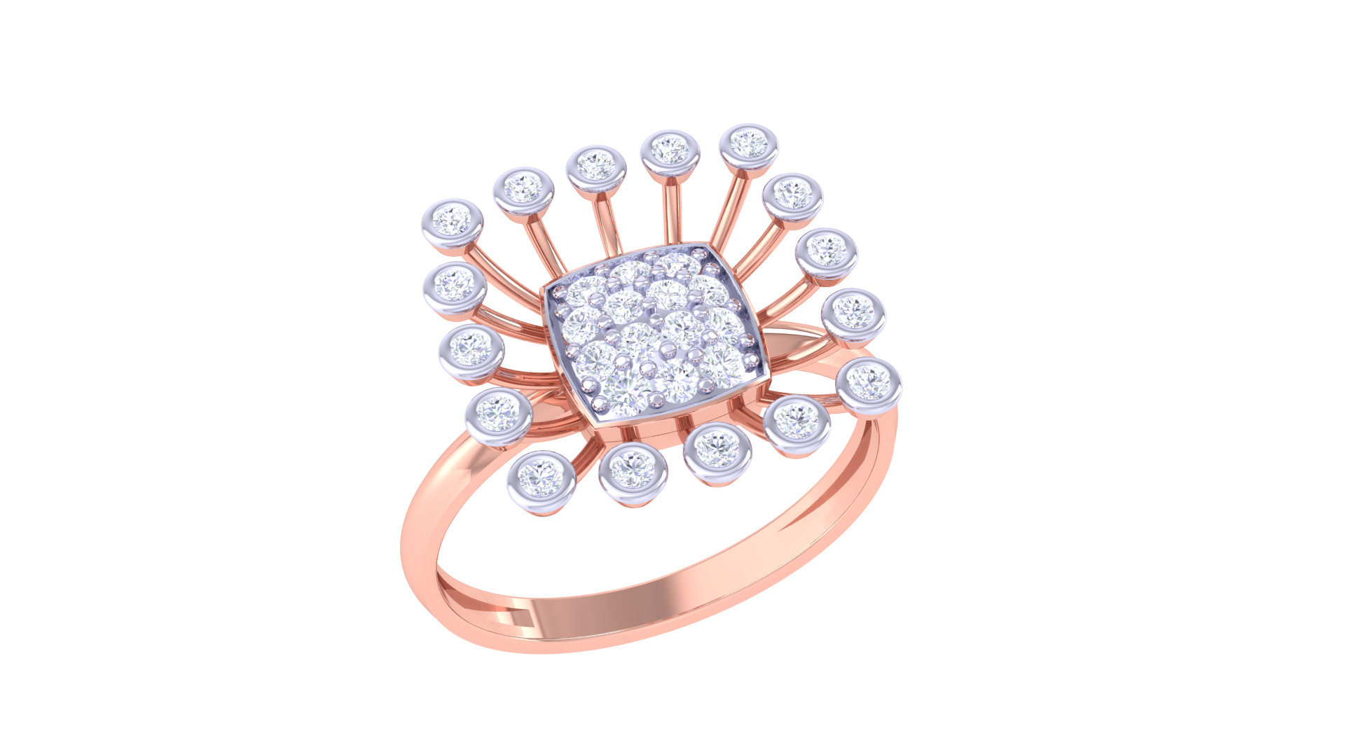  Women Ring MTL 3dm STL OBJ FBX Details 3D print model_1