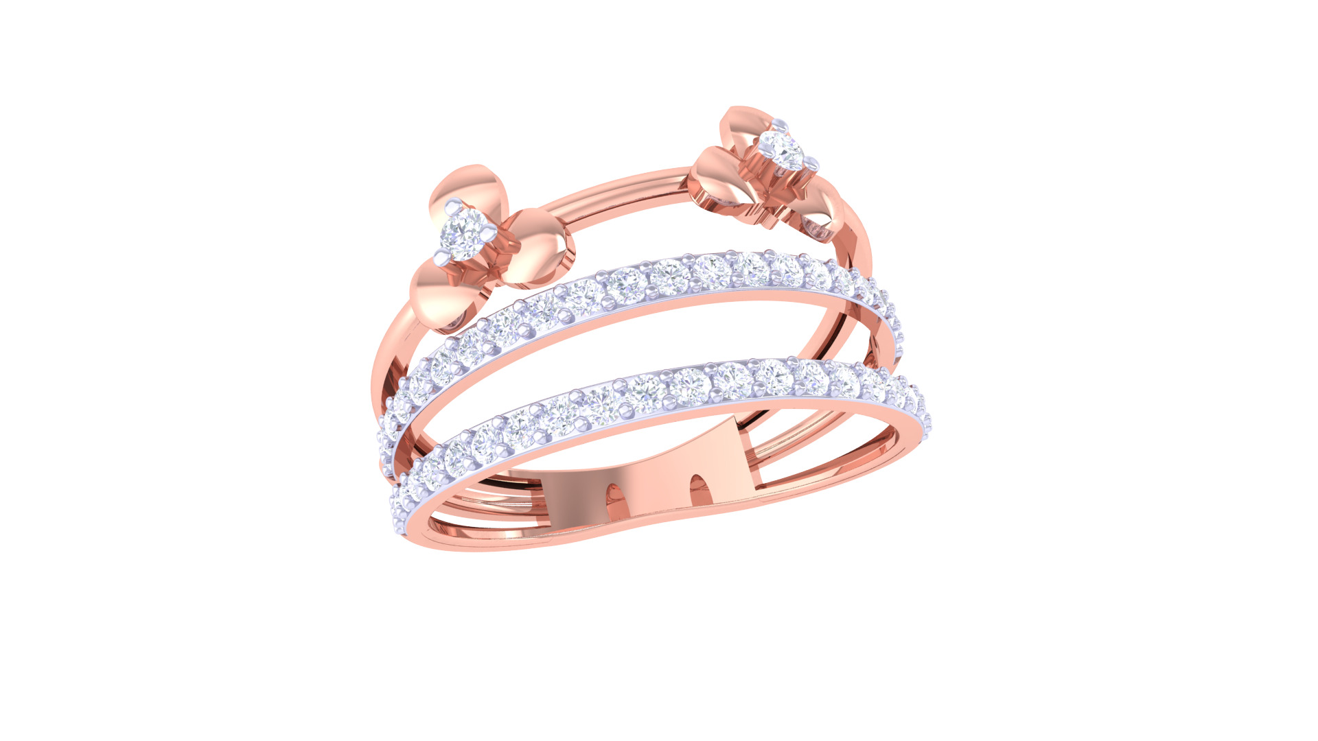 Women Ring MTL 3dm STL OBJ FBX Details 3D print model_1