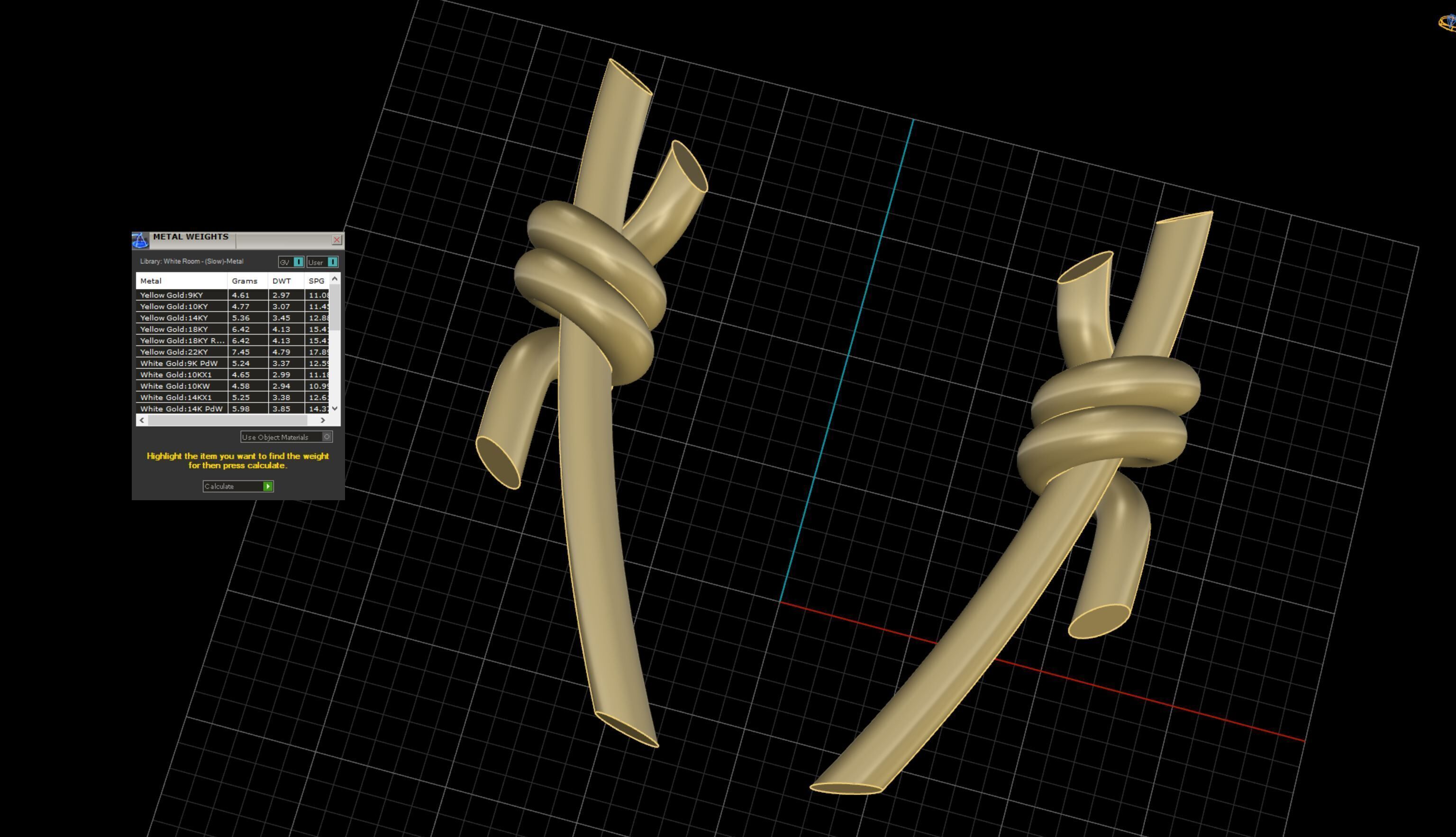 Knot Earrings 3D print model_18