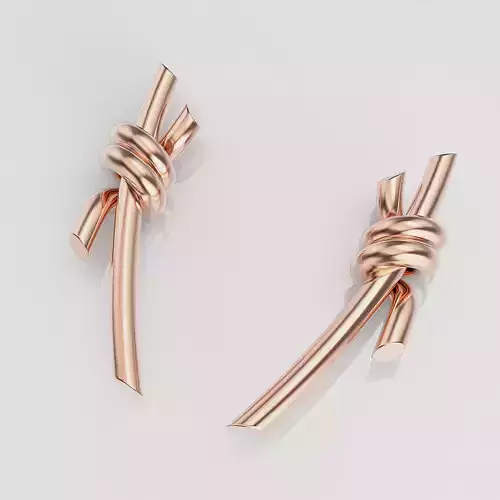 Knot Earrings 3D print model