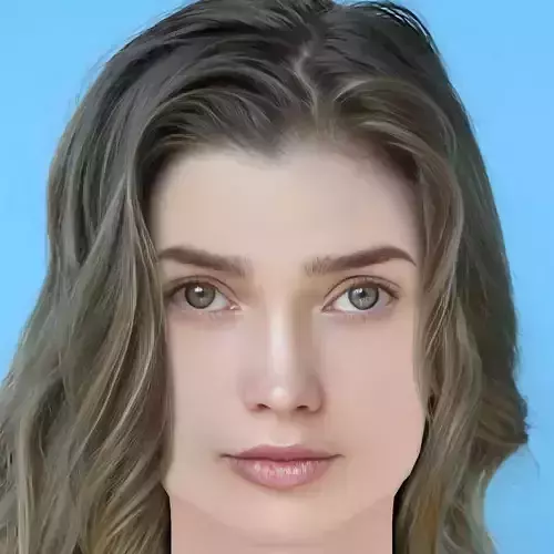 Alina Lanina Head - No Hair - Low poly head for game