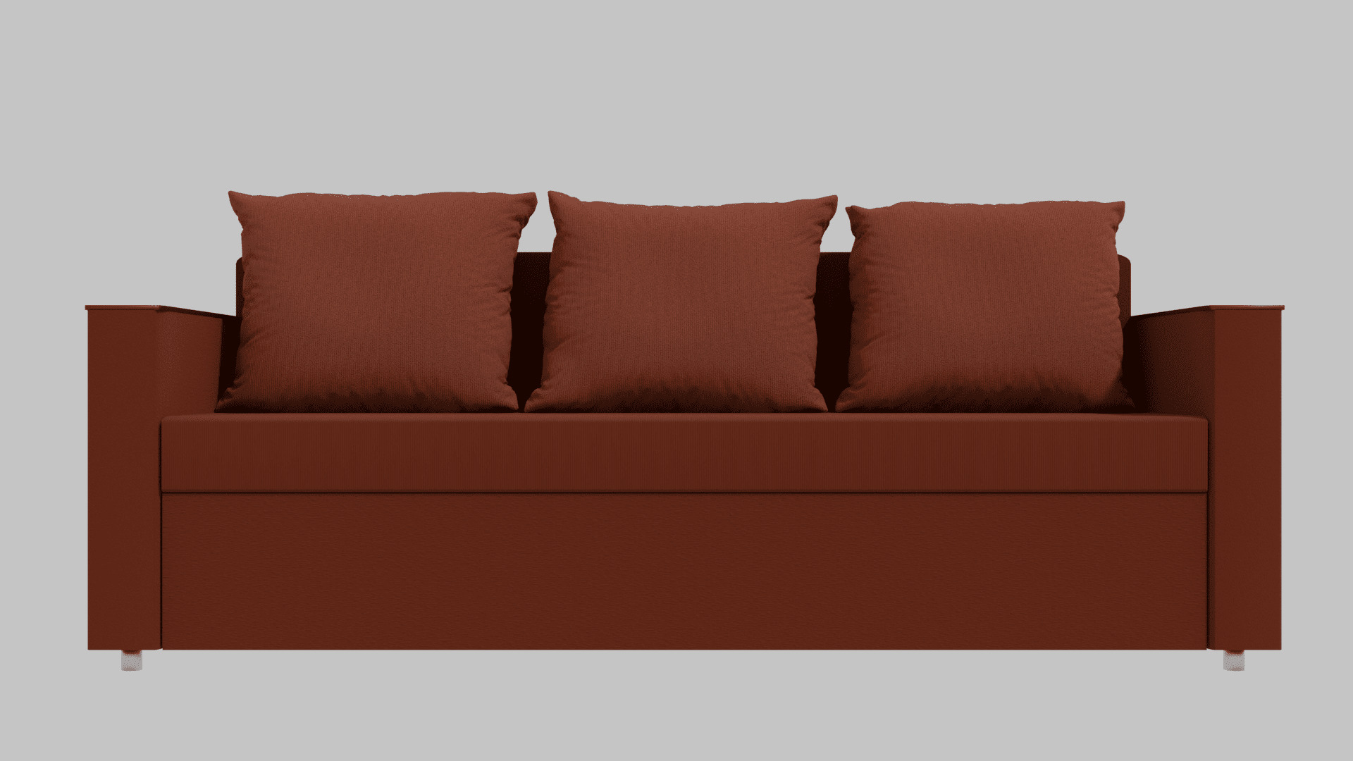 Boston sofa red 3D model_1