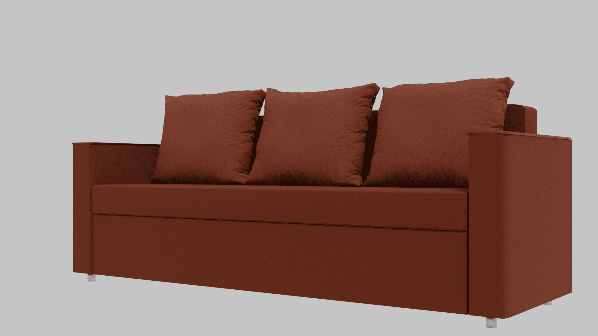 Boston sofa red 3D model_2
