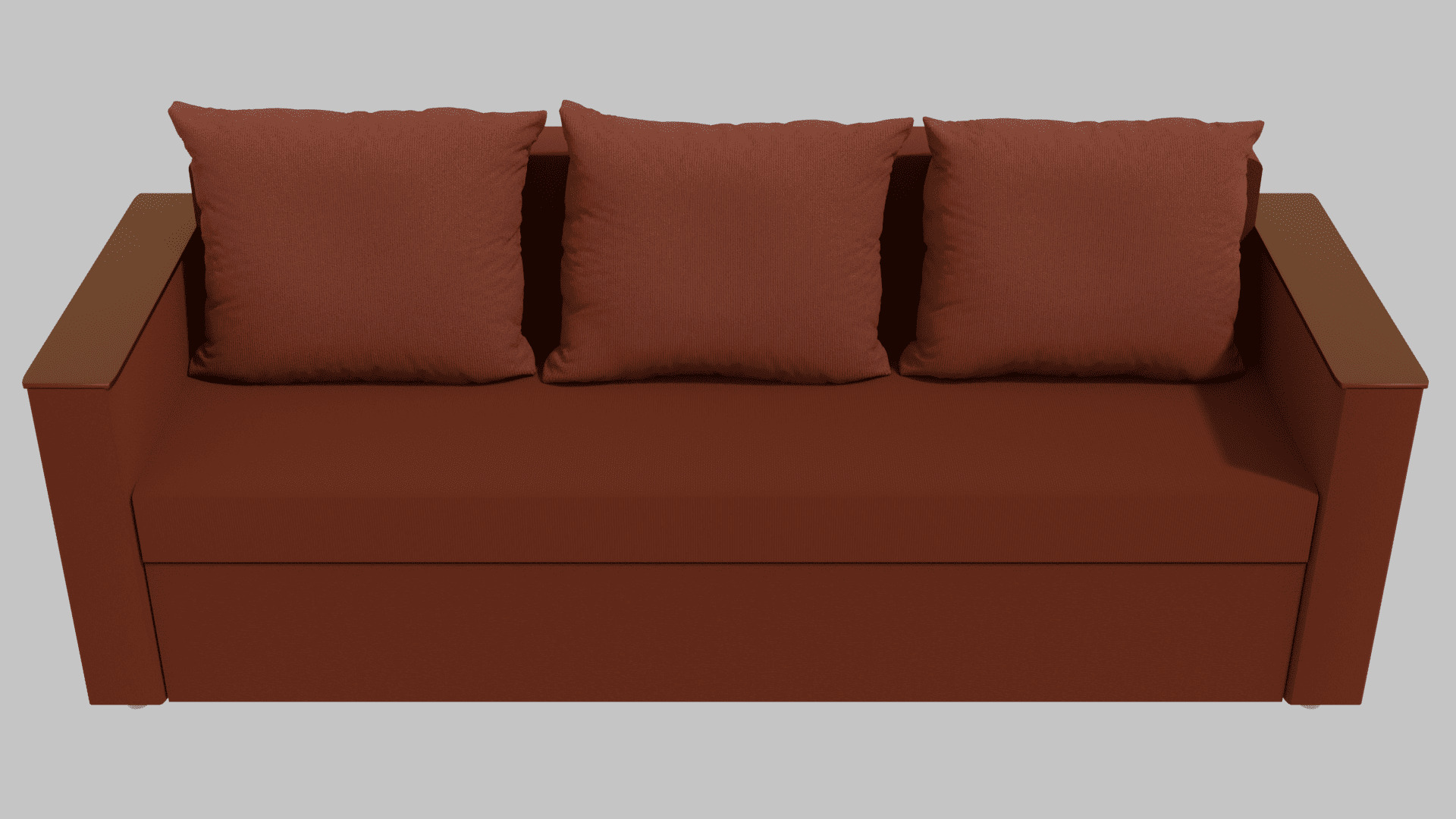 Boston sofa red 3D model_5