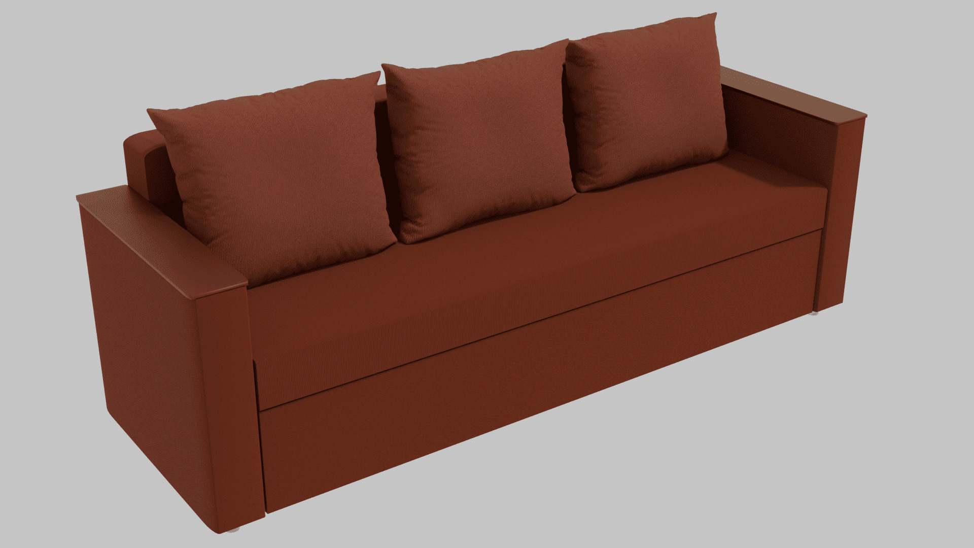 Boston sofa red 3D model_8