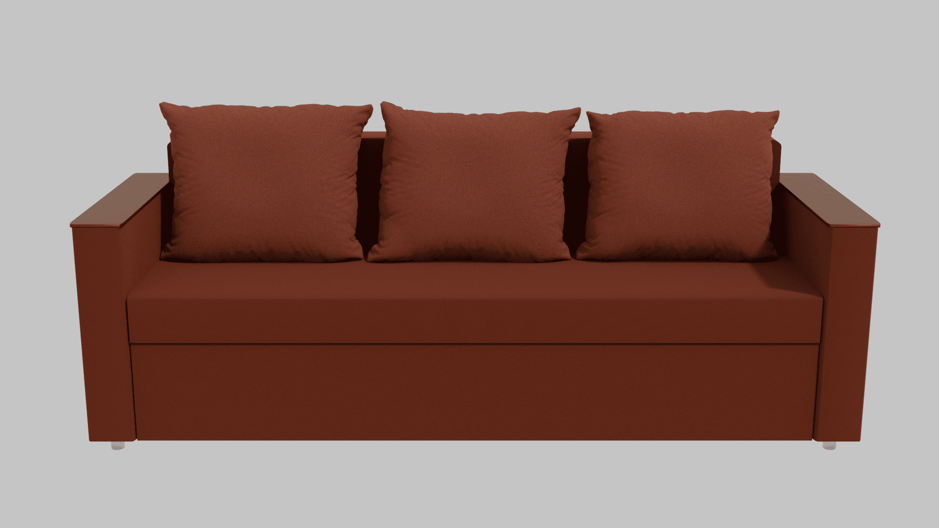 Boston sofa red 3D model_4