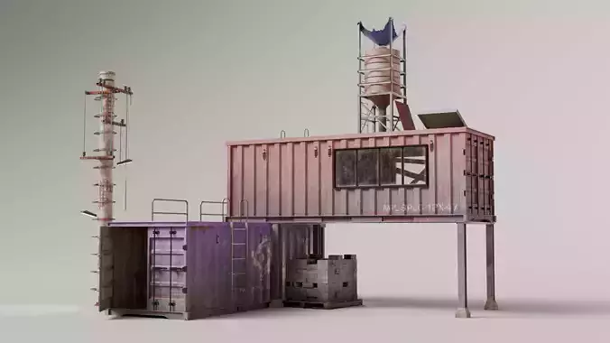 Shipping Container House Props