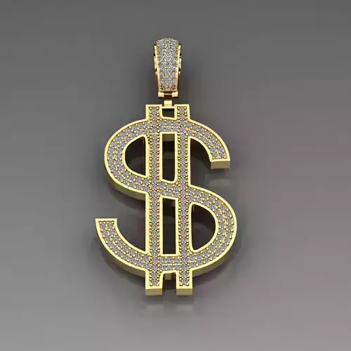 Dollar icon pendant just stl