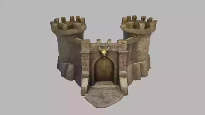 Medieval Fortress Entrance 