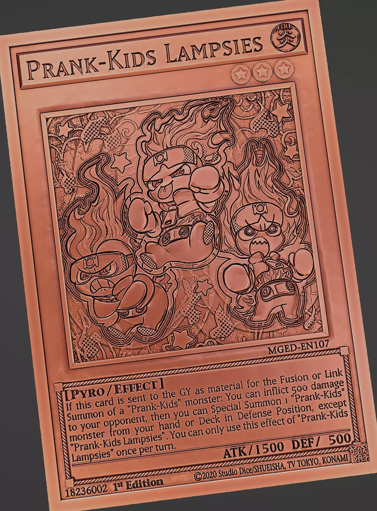 Prank-Kids Lampsies - yu-gi-oh Free 3D print model