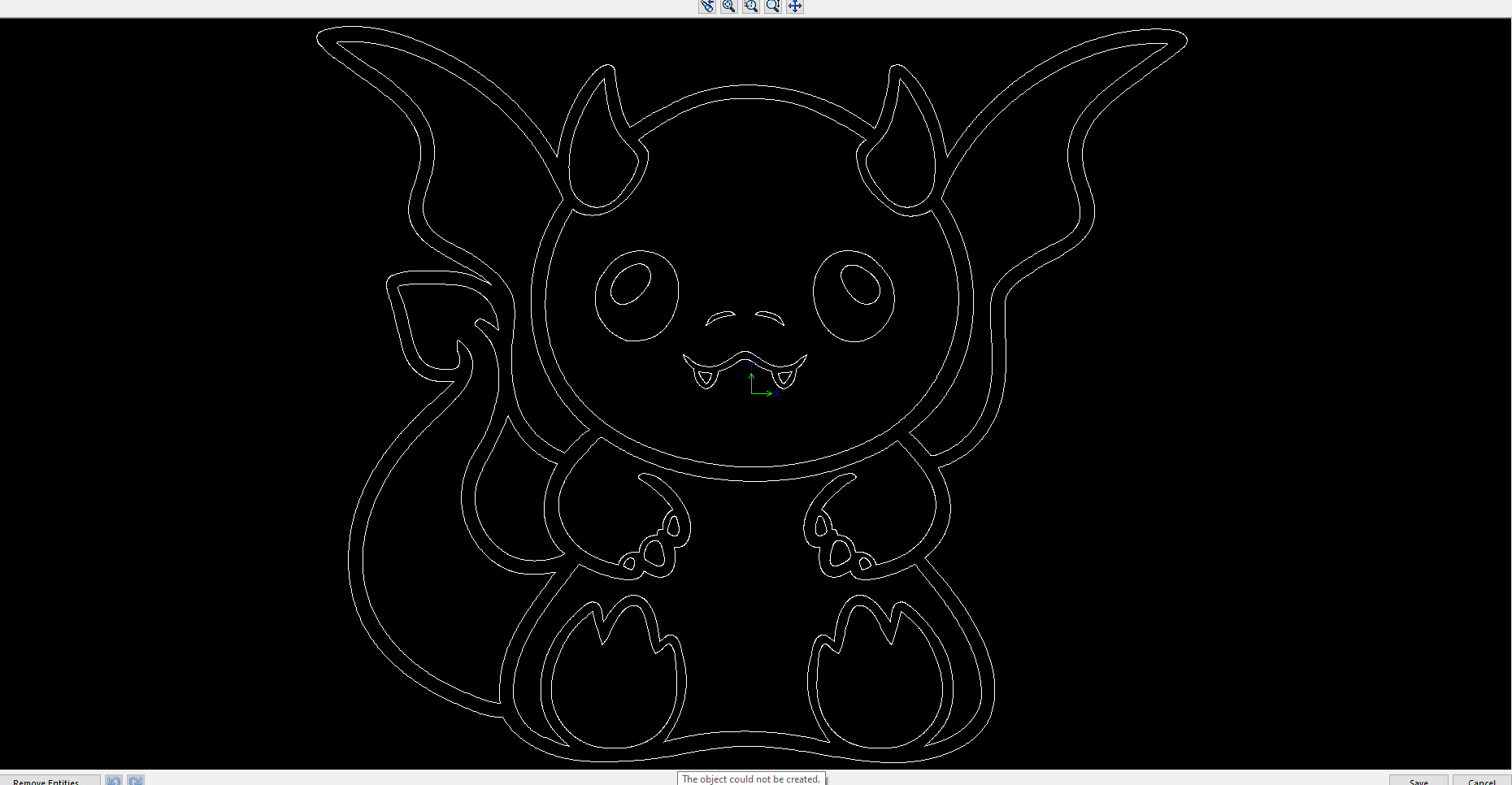 Baby Dragon Keychain-Wall Decoration 3D print model_2