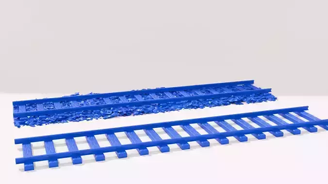 Railway track print